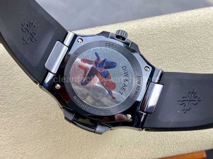 AMG Factory Customer Made Patek Philippe Nautilus PP5711 40mm Ceramics Black Rubber Strap Grey Dial - Image 7