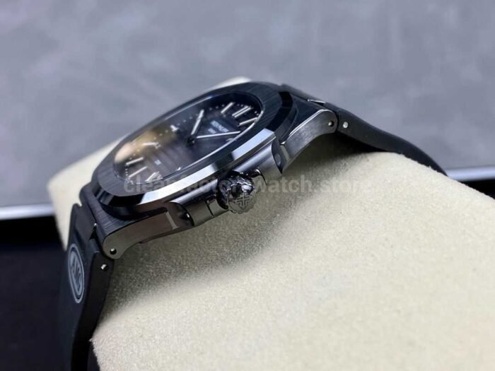 AMG Factory Customer Made Patek Philippe Nautilus PP5711 40mm Ceramics Black Rubber Strap Grey Dial - Image 6