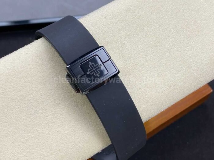 AMG Factory Customer Made Patek Philippe Nautilus PP5711 40mm Ceramics Black Rubber Strap Grey Dial - Image 8