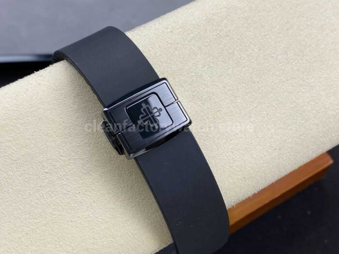 AMG Factory Customer Made Patek Philippe Nautilus PP5711 40mm Ceramics Black Rubber Strap White Dial - Image 8