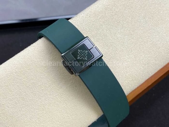 AMG Factory Customer Made Patek Philippe Nautilus PP5711 40mm Ceramics Dark Green Rubber Strap Dark Green Dial - Image 8
