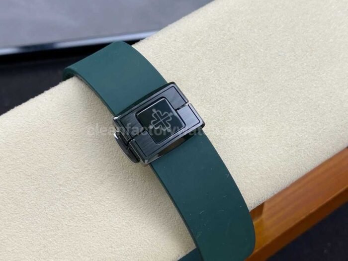 AMG Factory Customer Made Patek Philippe Nautilus PP5711 40mm Ceramics Dark Green Rubber Strap White Dial - Image 8