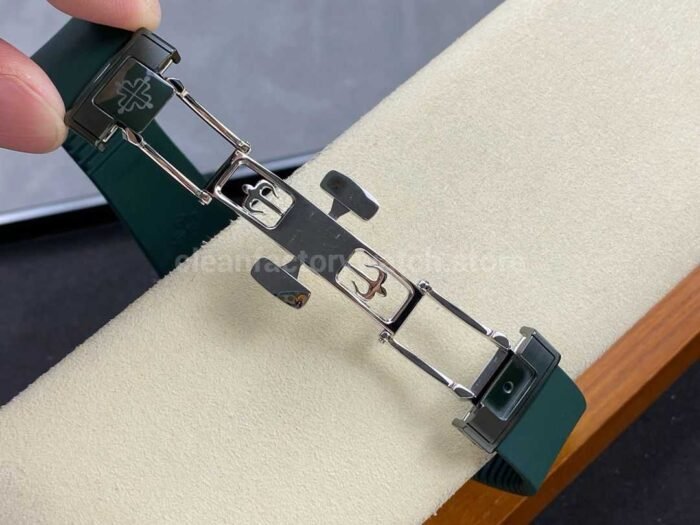 AMG Factory Customer Made Patek Philippe Nautilus PP5711 40mm Ceramics Dark Green Rubber Strap White Dial - Image 9