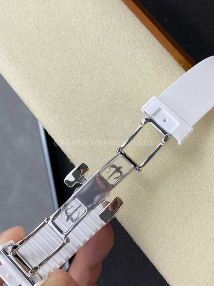 AMG Factory Customer Made Patek Philippe Nautilus PP5711 40mm Ceramics White Rubber Strap Sky Blue Dial - Image 9