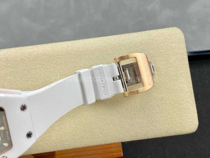 BBA Factory Richard Mille RM07 31.4mm Titanium&Carbon Fiber White Rubber Strap Skeletonized Dial - Image 9