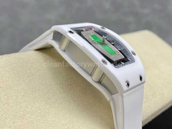 BBA Factory Richard Mille RM07 31.4mm Titanium&Carbon Fiber White Rubber Strap Skeletonized Grey Dial - Image 5
