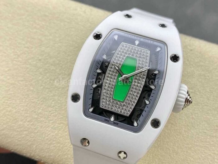 BBA Factory Richard Mille RM07 31.4mm Titanium&Carbon Fiber White Rubber Strap Skeletonized Grey Dial - Image 3