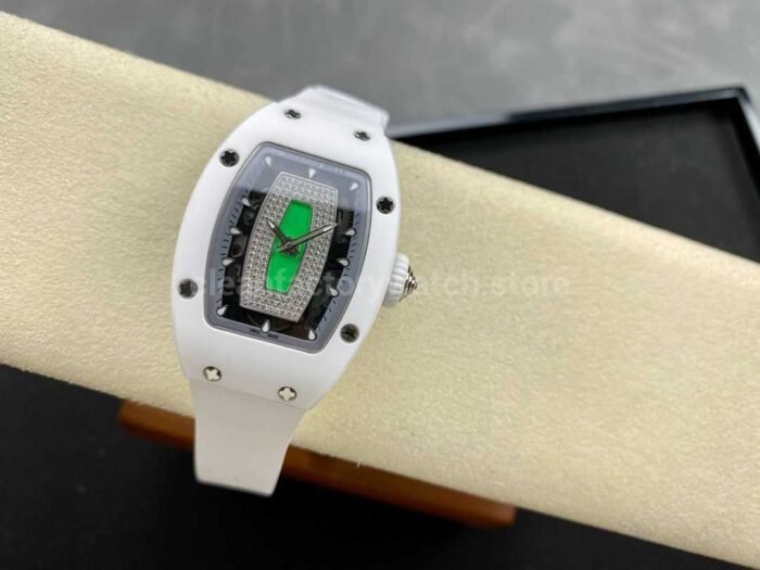 BBA Factory Richard Mille RM07 31.4mm Titanium&Carbon Fiber White Rubber Strap Skeletonized Grey Dial - Image 4