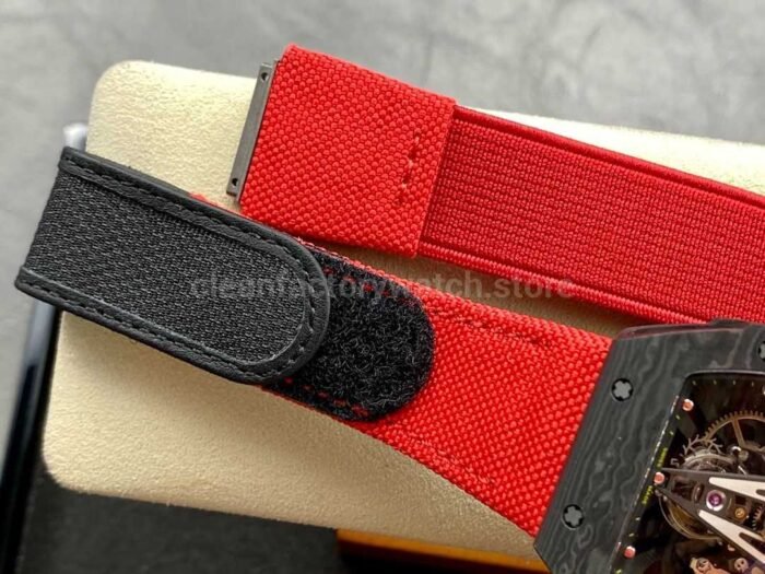 BBR Factory Richard Mille Tourbillon RM27-03 Black Carbon Case Textile Strap Skeletonized Dial - Image 9