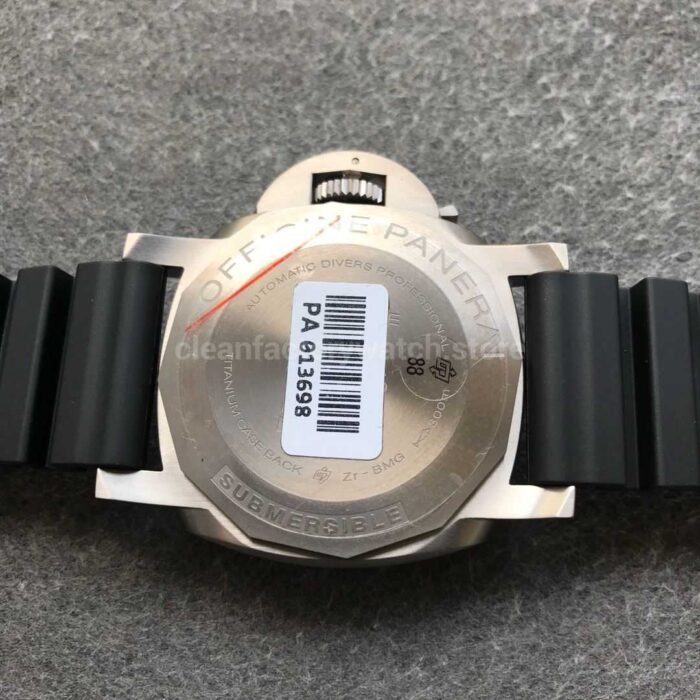 VS Fatory Panerai Luminor Submersible 1950 3 Days PAM 00692 47mm Titanium Black Rubber Strap Blue Dial - Image 7