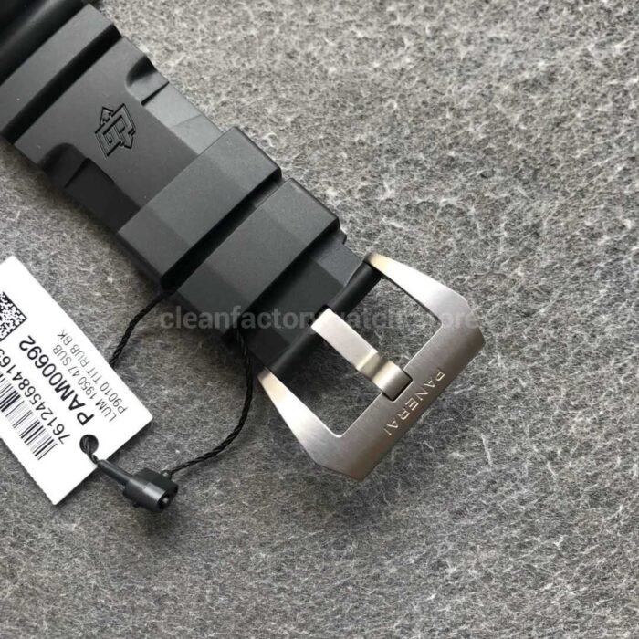 VS Fatory Panerai Luminor Submersible 1950 3 Days PAM 00692 47mm Titanium Black Rubber Strap Blue Dial - Image 8