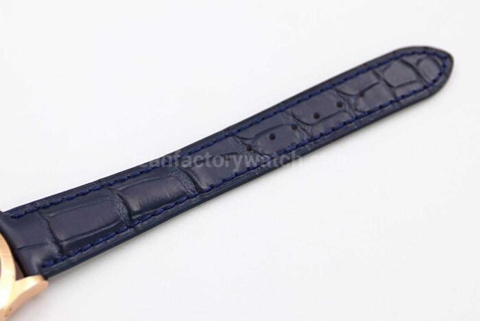 GR Factory Patek Philippe Annual Calendar 5396R-014 38mm Yellow Gold Leather Strap Blue Dial - Image 8