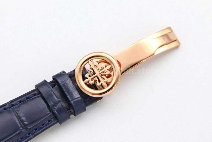 GR Factory Patek Philippe Annual Calendar 5396R-014 38mm Yellow Gold Leather Strap Blue Dial - Image 7