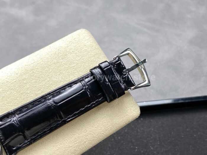 GR Factory Patek Philippe Calatrava 5226G 001 40mm White Gold Leather Strap Arabic Numerals Black 5 Super Clone Watch,Clean Factory Watch