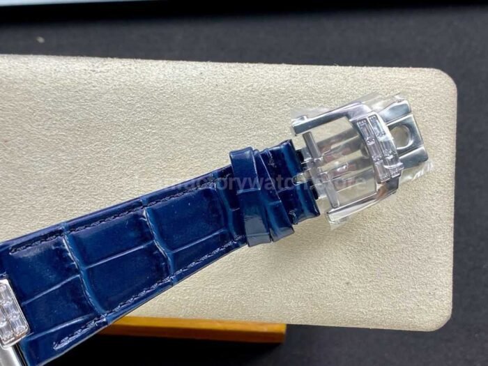 GR Factory Patek Philippe Nautilus 5712G Diamond Bezel White Gold White Rubber Strap Grey Dial - Image 8