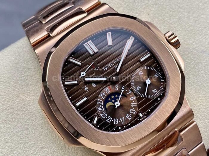 GR Factory Patek Philippe Nautilus 5712G Full Rose Gold Brown Dial - Image 2