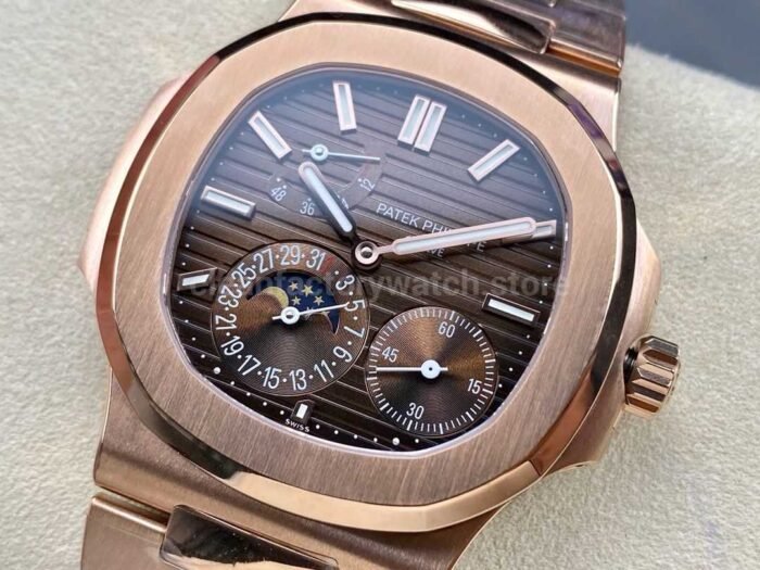 GR Factory Patek Philippe Nautilus 5712G Full Rose Gold Brown Dial - Image 3