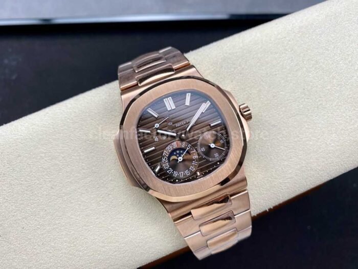 GR Factory Patek Philippe Nautilus 5712G Full Rose Gold Brown Dial - Image 4