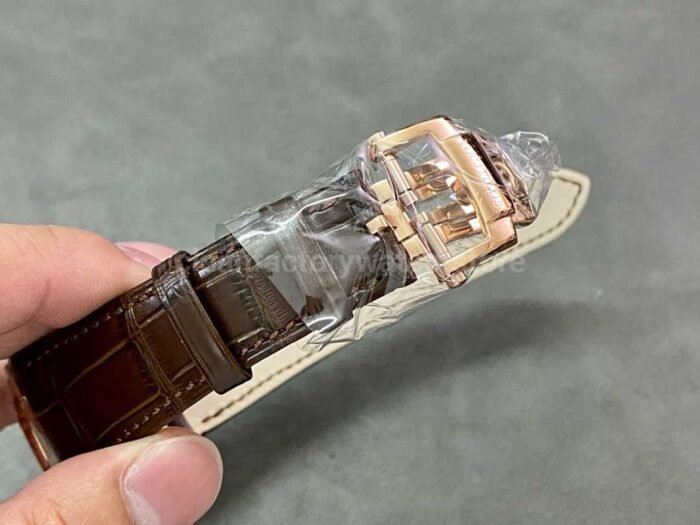 GR Factory Patek Philippe Nautilus 5712G Rose Gold， Leather Strap Brown Dial - Image 8