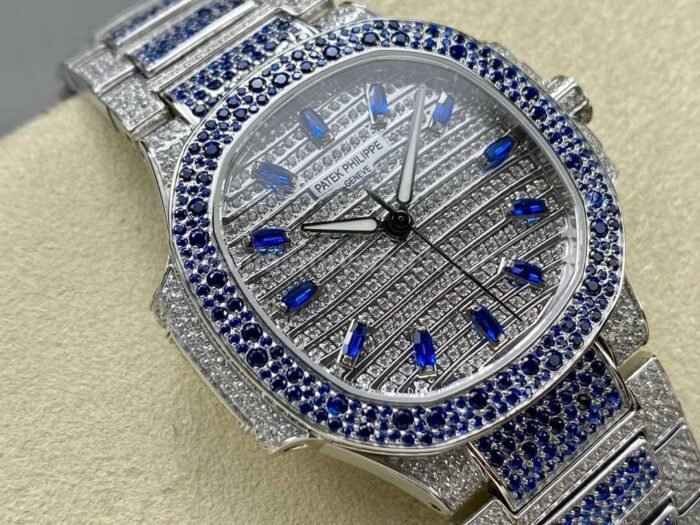 GR Factory Patek Philippe Nautilus 7118/1453G-001 Full Blue Jewelry White Gold Jewelry Dial - Image 2