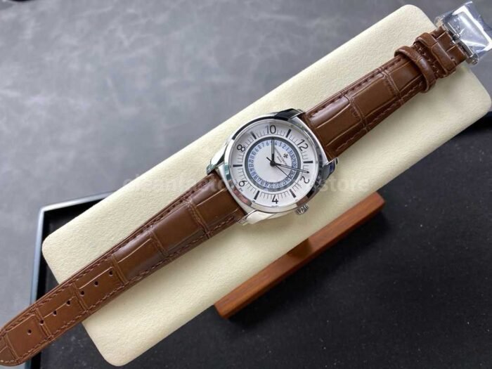 GR Factory Vacheron Constantin Quai de l'Ile 4500S/000A-B195 41mm Steel Brown Leather Strap Arabic Numerals Silver Dial - Image 4