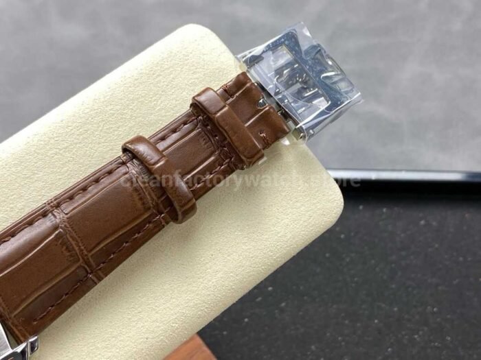 GR Factory Vacheron Constantin Quai de l'Ile 4500S/000A-B195 41mm Steel Brown Leather Strap Arabic Numerals Silver Dial - Image 8