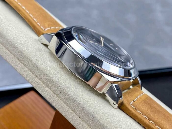 HW Factory Panerai Luminor Base PAM00914 44mm Steel Leather Strap Arabic Numerals Black Dial - Image 5