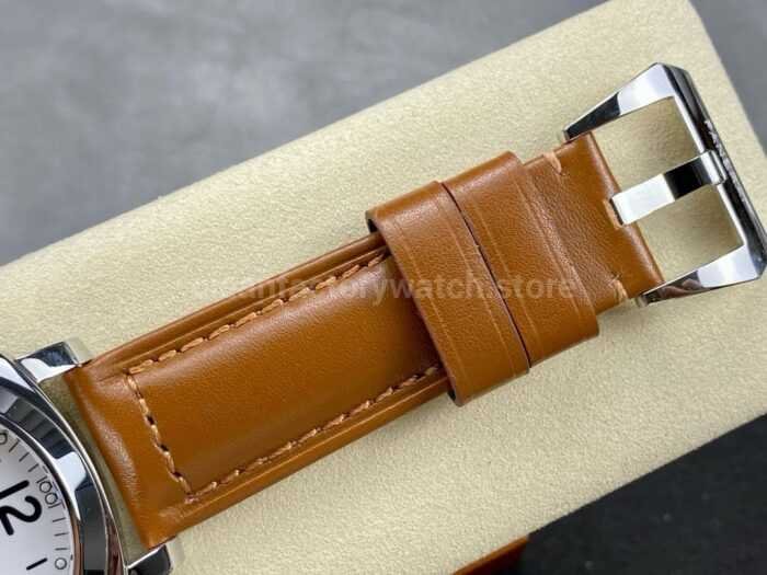 HW Factory Panerai Luminor Marina PAM 00113 44mm Steel Leather Strap Arabic Numerals White DialHW Factory Paner 4 Super Clone Watch,Clean Factory Watch