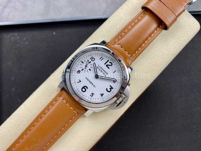 HW Factory Panerai Luminor Marina PAM 00113 44mm Steel Leather Strap Arabic Numerals White DialHW Factory Paner 7 Super Clone Watch,Clean Factory Watch