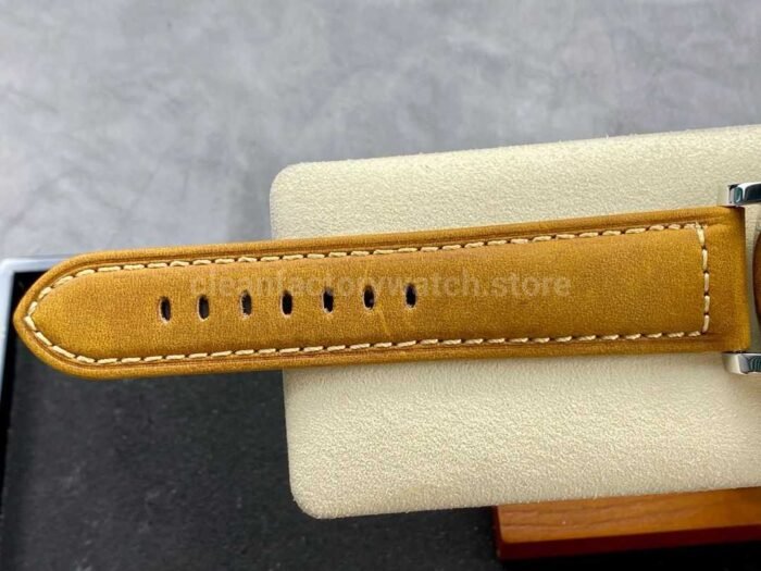 HW Factory Panerai Luminor Marina PAM00416 44mm Steel Leather Strap Black Dial - Image 9
