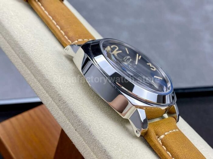 HW Factory Panerai Luminor Marina PAM00416 44mm Steel Leather Strap Black Dial - Image 5