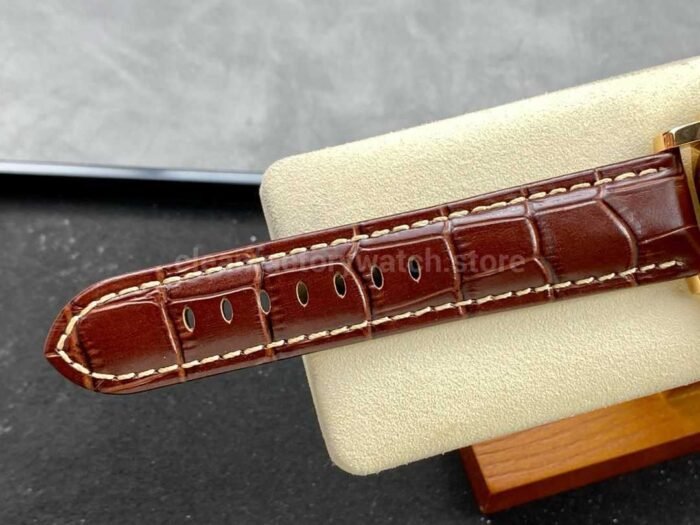 HW Factory Panerai Luminor Marina PAM00511 44mm Rose Gold Leather Strap Arabic Numerals Grey Dial - Image 9