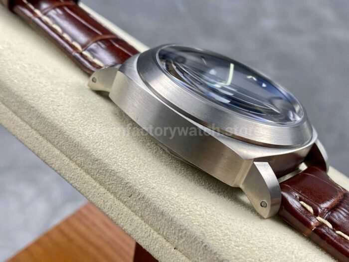 HW Factory Panerai Luminor Marina PAM00177 44mm Steel Leather Strap Arabic Numerals Black Dial - Image 5