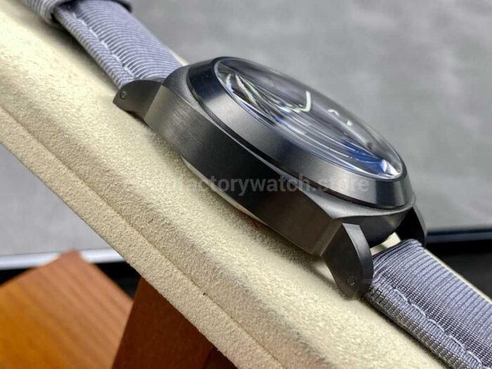 HW Factory Panerai Luminor Marina Pam02121 44mm Titanium Textile Strap Arabic Numerals Grey Dial - Image 5