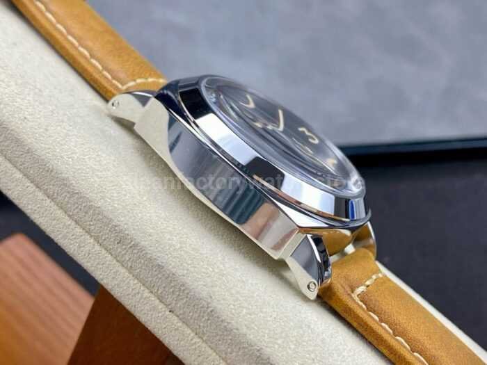 HW Factory Panerai Luminor Pam00417 44mm Steel Leather Strap Arabic Numerals Black Dial 8 Super Clone Watch,Clean Factory Watch