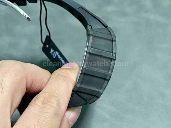 KU Factory Richard Mille RM11-03 44.5mm Carbon Fiber Black Rubber Strap Skeletonized Dial - Image 5