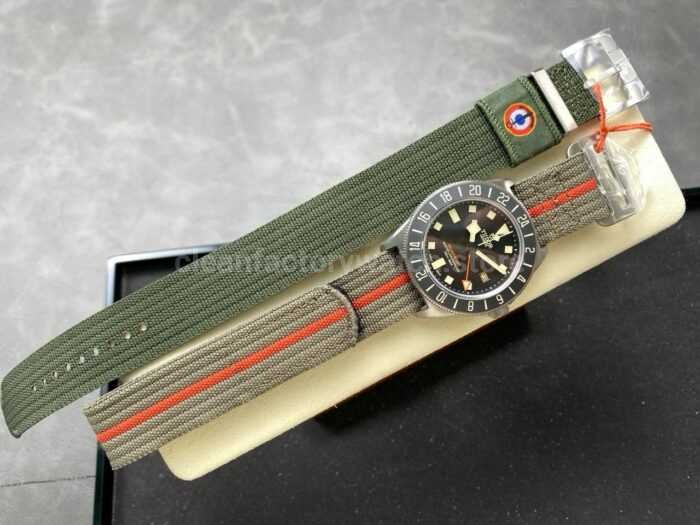 M Factory Tudor Pelagos FXD GMT M2542G247NU 0002 42mm Titanium Brown Textile Strap Black Dial 10 Super Clone Watch,Clean Factory Watch