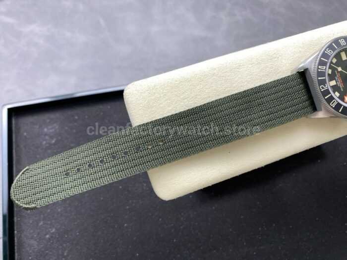 M Factory Tudor Pelagos FXD GMT M2542G247NU 0002 42mm Titanium Green Textile Strap Black Dial 9 Super Clone Watch,Clean Factory Watch