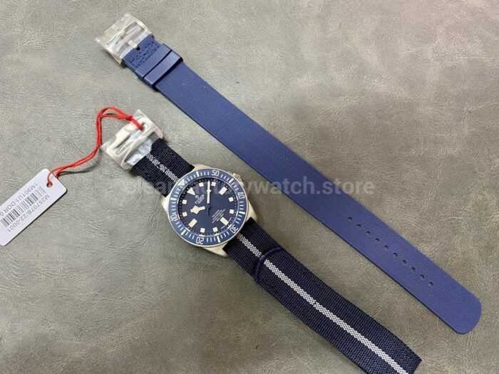 M Factory Tudor Pelagos M25707B24 0001 42mm Titanium Textile Strap Blue Dial 4 Super Clone Watch,Clean Factory Watch