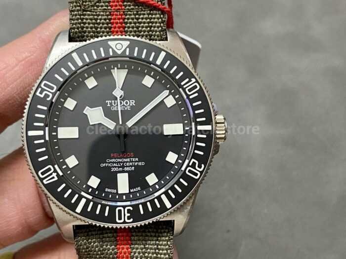 M Factory Tudor Pelagos M25717N 0001 42mm Titanium Textile Strap Black Dial 2 Super Clone Watch,Clean Factory Watch