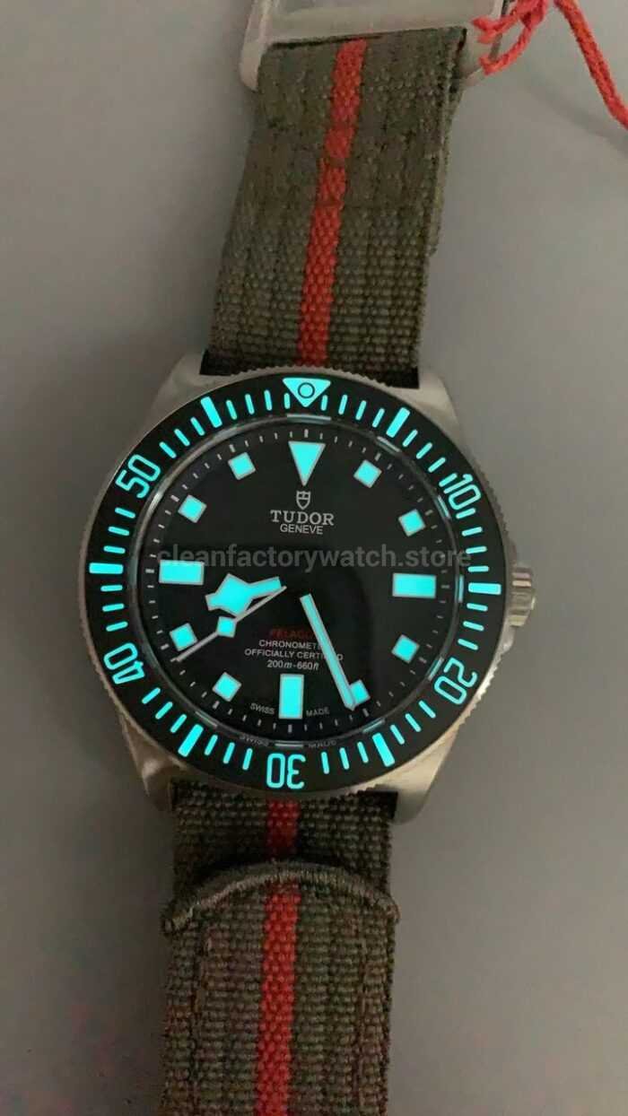 M Factory Tudor Pelagos M25717N 0001 42mm Titanium Textile Strap Black Dial 4 Super Clone Watch,Clean Factory Watch