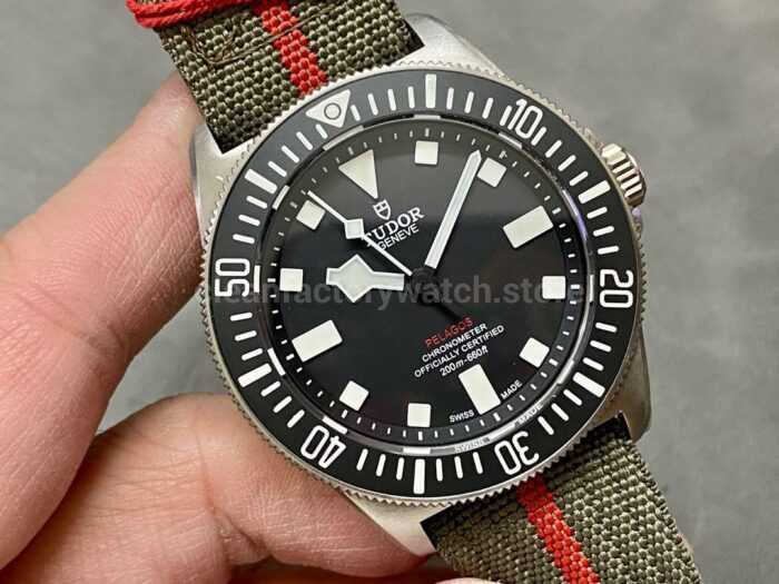 M Factory Tudor Pelagos M25717N 0001 42mm Titanium Textile Strap Black Dial 5 Super Clone Watch,Clean Factory Watch