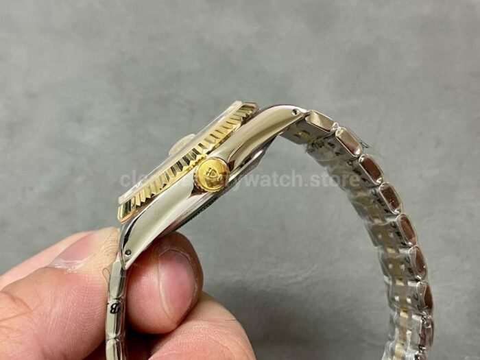 MKS Factory Tudor Date-Day 76213-0011 35mm Half Gold Diamond Gold Dial - Image 6