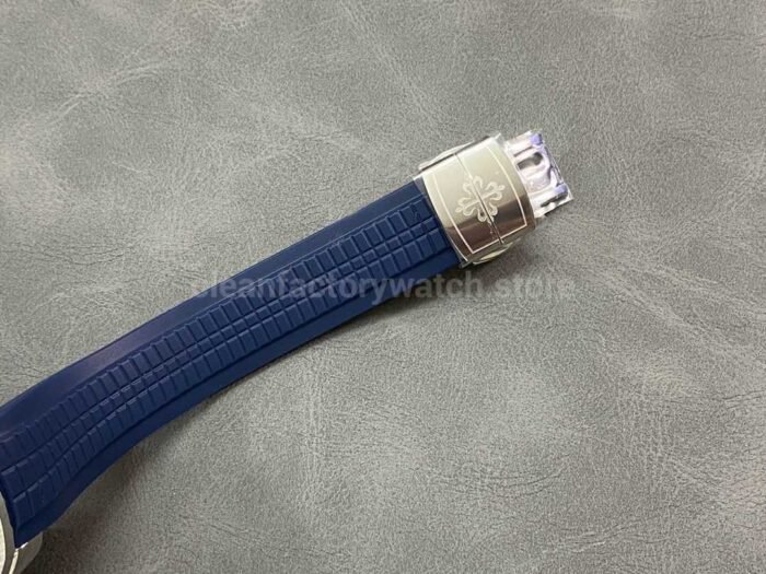 MMA Factory Patek Philippe Aquanaut 42.2mm 5968A-001 Blue Rubber Strap Blue Dial - Image 8