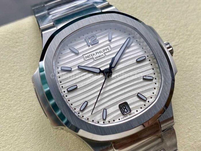 MS Factory Patek Philippe Nautilus 7118/1A-010 35.2mm Full Steel White Dial - Image 2