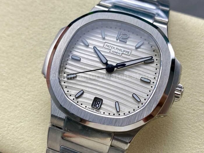 MS Factory Patek Philippe Nautilus 7118/1A-010 35.2mm Full Steel White Dial - Image 3
