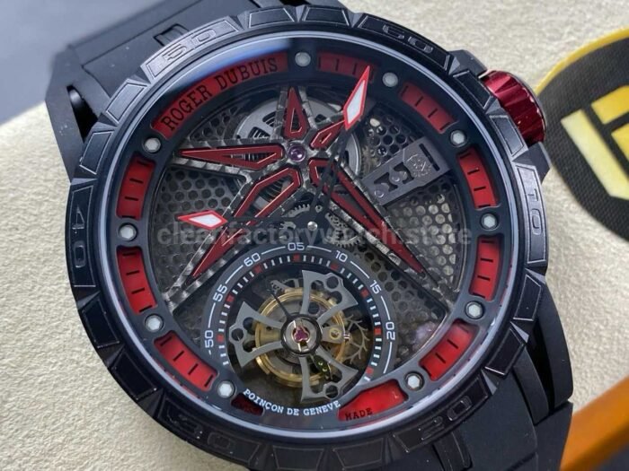 NEW Factory Roger Dubuis Excalibur RDDBEX0479 45mm Titanium Rubber Strap Skeletonized Dial - Image 2