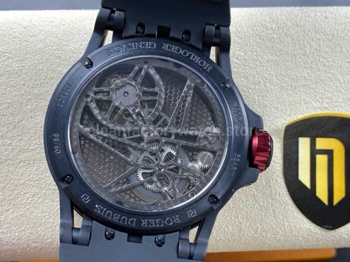 NEW Factory Roger Dubuis Excalibur RDDBEX0479 45mm Titanium Rubber Strap Skeletonized Dial - Image 7