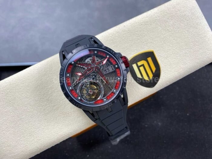 NEW Factory Roger Dubuis Excalibur RDDBEX0479 45mm Titanium Rubber Strap Skeletonized Dial - Image 4