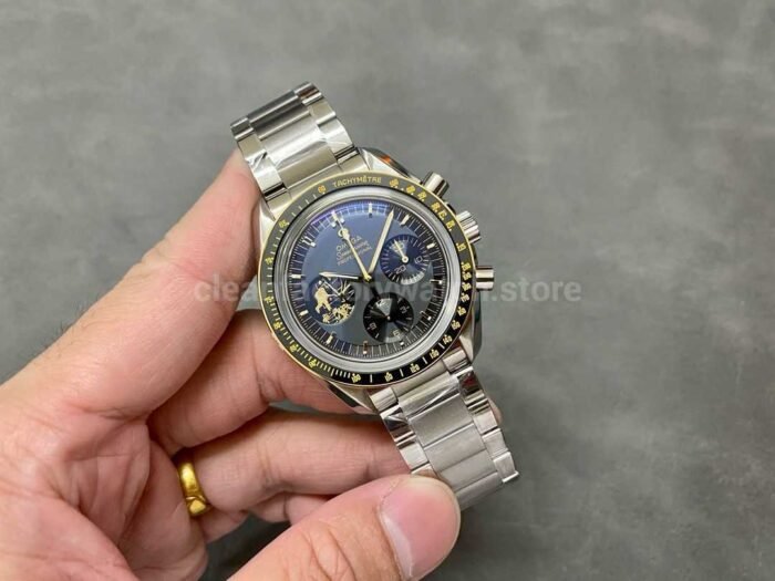 OM Factory Omega Speedmaster Professional Moonwatch 310.20.42.50.01.001 42mm Full Steel Black Dial - Image 4